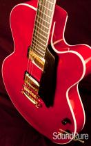 Benedetto Bravo Semi-Hollow One-Off Cherry Archtop Guitar Benedetto Bravo Semi-Hollow One-Off Cherry Archtop Guitar