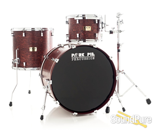 Pork Pie 3pc Maple Drum Set- Brandied Peach-Rosewood Oil — image 1