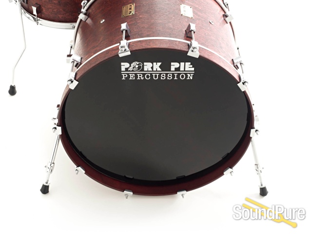 Pork Pie 3pc Maple Drum Set- Brandied Peach-Rosewood Oil — image 7