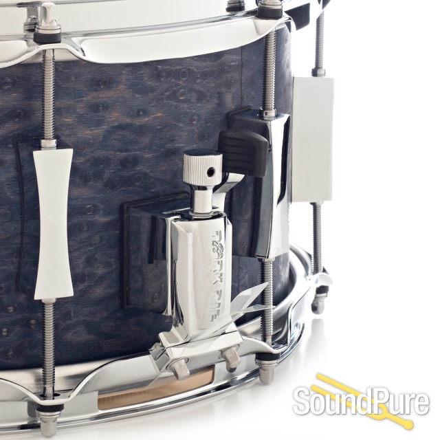 Pork Pie 6.5x14 Brandied Peach Maple Snare Drum-Blue Oil — image 5