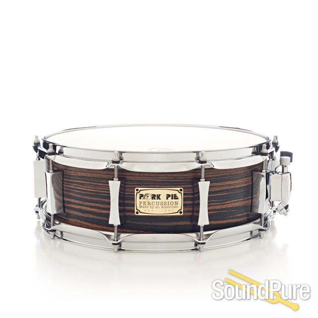 Pork Pie 5x14 Maple Snare Drum Macassar Ebony Veneer — image 1