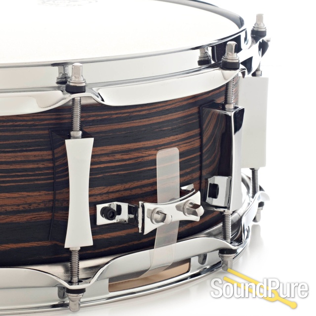 Pork Pie 5x14 Maple Snare Drum Macassar Ebony Veneer — image 4