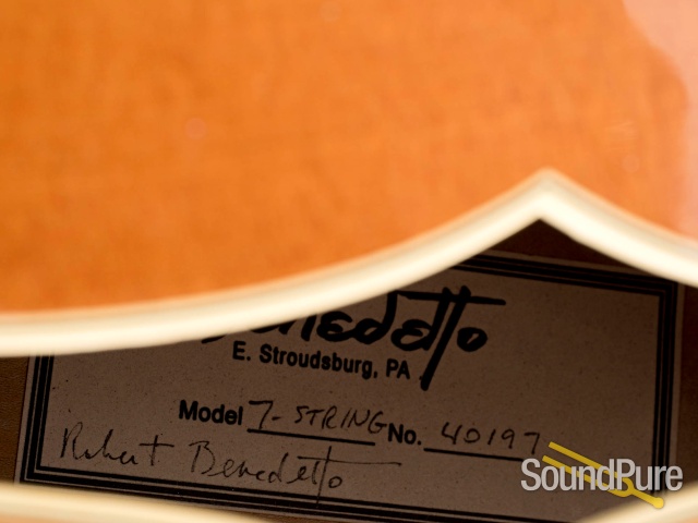 Benedetto Custom 7-String Archtop Guitar #40197 - Used — image 3