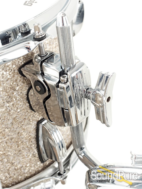 Ludwig 4pc Classic Maple Drum Set-Vintage Nickel Sparkle — image 4
