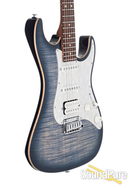 Suhr Standard Plus Faded Trans Whale Blue Burst #JS6M9J — image 3
