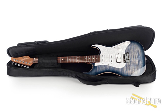 Suhr Standard Plus Faded Trans Whale Blue Burst #JS6M9J — image 4