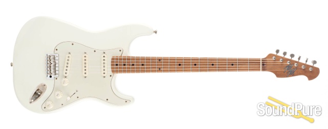 Mario Guitars S-Style Olympic White SSS Electric #420501 — image 9
