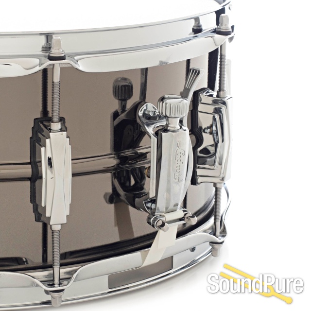 Ludwig 6.5x14 Black Beauty Snare Drum-Imperial Lugs-8 LB415 — image 5