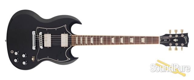Gibson SG Standard Black Electric Guitar #02786432 - Used — image 8