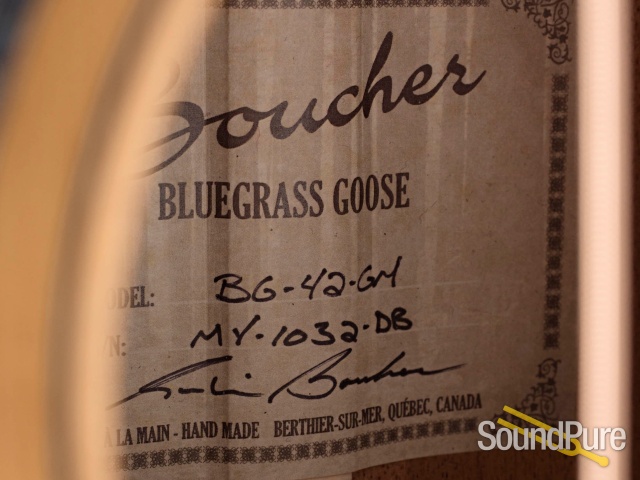 Boucher Bluegrass Goose Addy/Mahogany #MY-1032-DB - Used — image 4