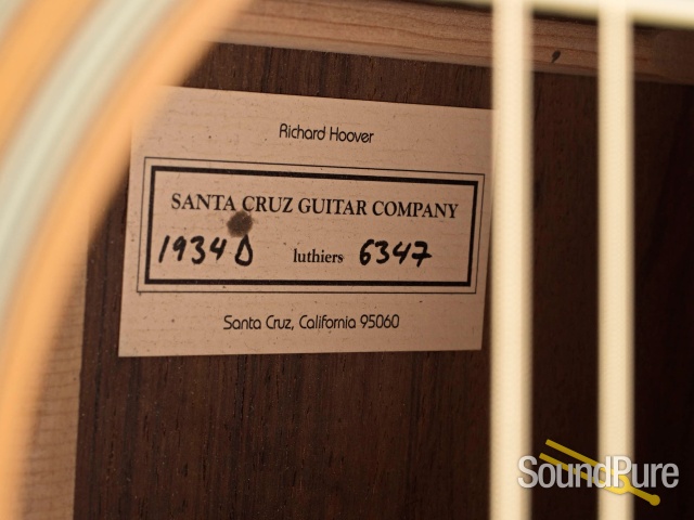 Santa Cruz 1934D Custom Addy/Brazilian Rosewood #6347 - Used — image 4