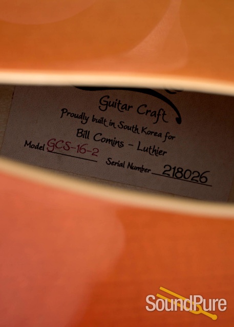 Comins GCS-16-2 Violin Burst Archtop Guitar #218026 — image 4