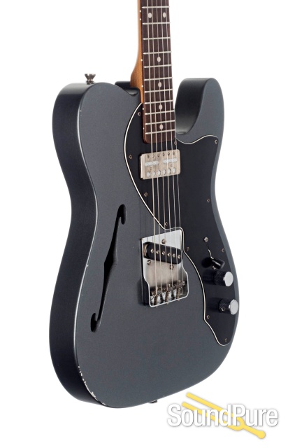 Mario Guitars T-Hollow Charcoal Frost #520505 — image 4