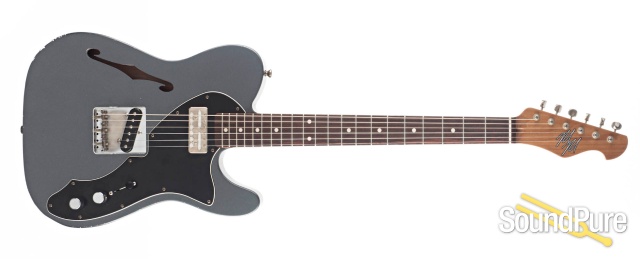 Mario Guitars T-Hollow Charcoal Frost #520505 — image 9