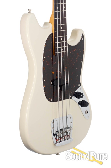 Fender CIJ Mustang Olympic White Bass #R089081 - Used — image 4