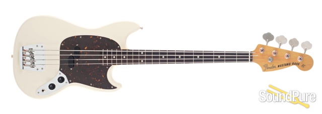 Fender CIJ Mustang Olympic White Bass #R089081 - Used — image 9