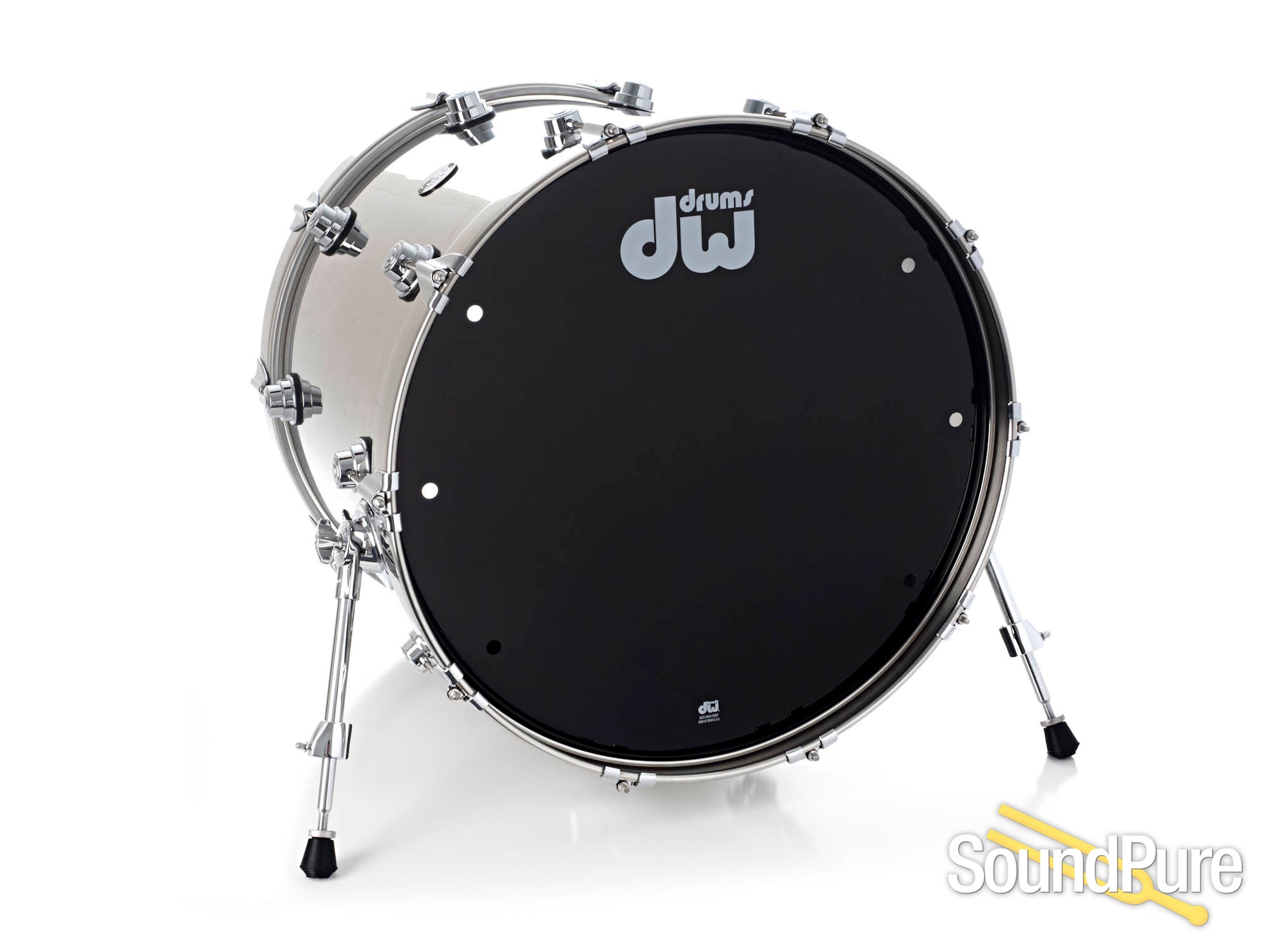 DW 4pc Collectors Series Stainless Steel Drum Set