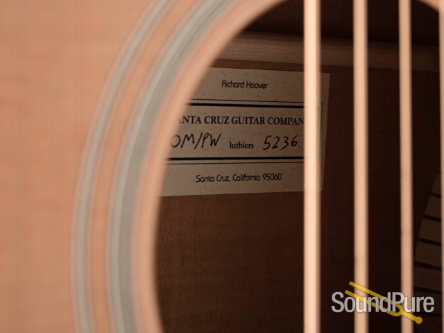 Santa Cruz OM/PW Cedar/Figured Hog SS Acoustic #5236 — image 8