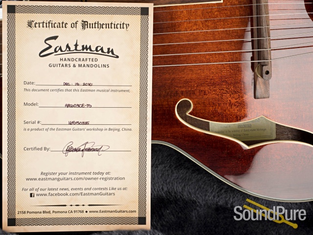 Eastman AR603CE-15 Classic Archtop #16550315 - Used — image 5