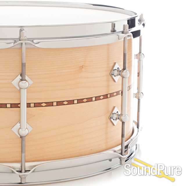 Craviotto 7x14 Maple Custom Snare Drum-Inlay 8 Lug — image 4