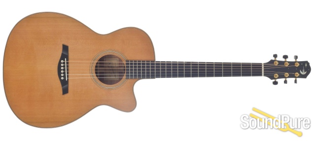 Beneteau Cedar/Figured Koa OM Cutaway Acoustic #041200 -Used — image 4