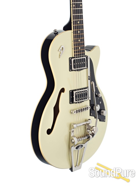 Duesenberg Starplayer TV Vintage White Semi-Hollow #192310 — image 3