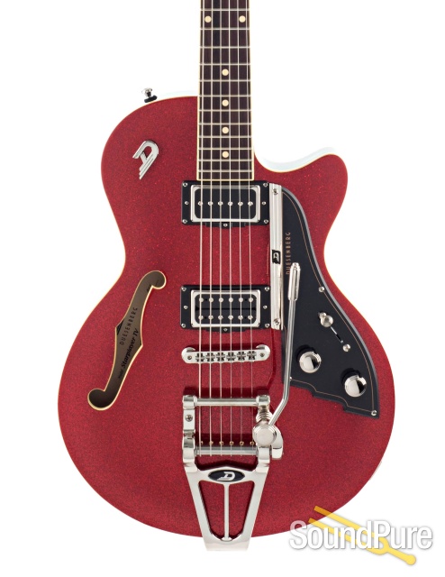 Duesenberg Starplayer TV Red Sparkle Semi-Hollow #190943 — image 1