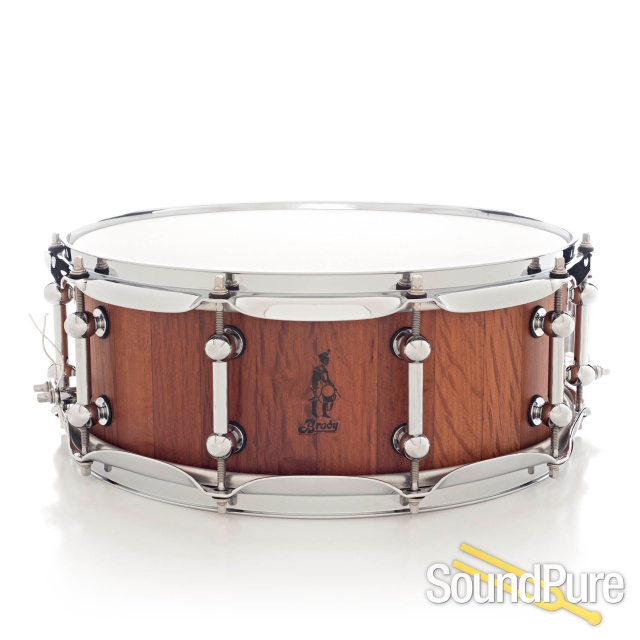 Brady 5.5x14 Sheoak Block Snare Drum Satin Finish — image 1