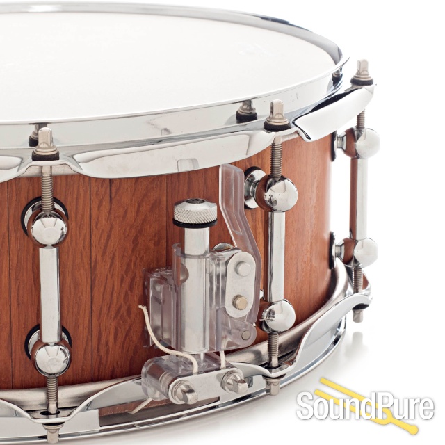 Brady 5.5x14 Sheoak Block Snare Drum Satin Finish — image 5