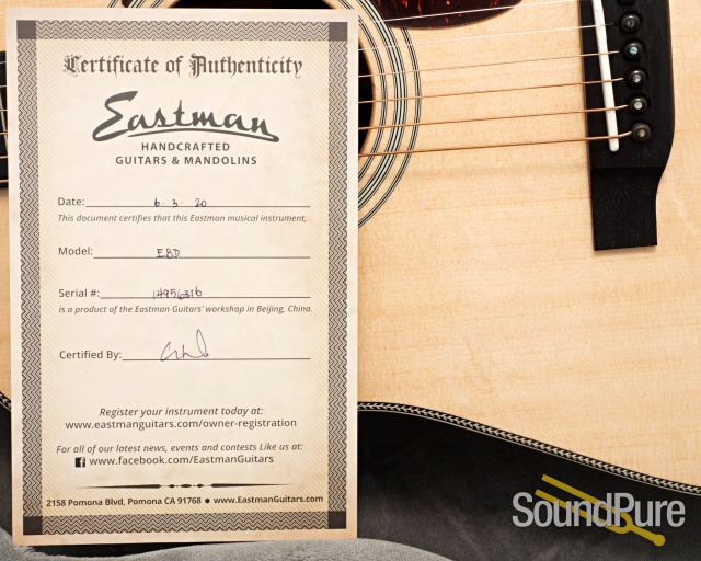 Eastman E8D Sitka/Rosewood Acoustic Guitar #14956316 — image 6