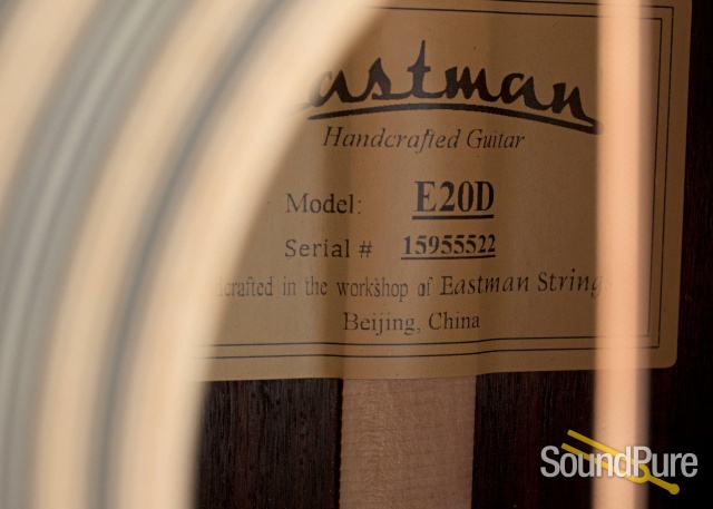 Eastman E20D Adirondack/Rosewood Acoustic #15955522 — image 4