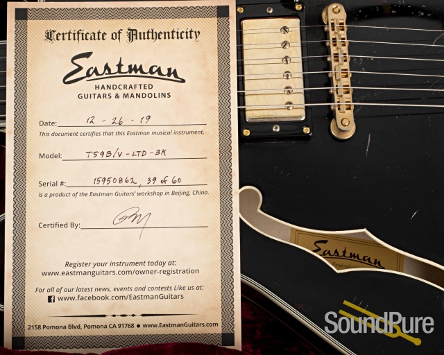 Eastman T59/V-LTD-BK Thinline Electric #15950862 - Used — image 5
