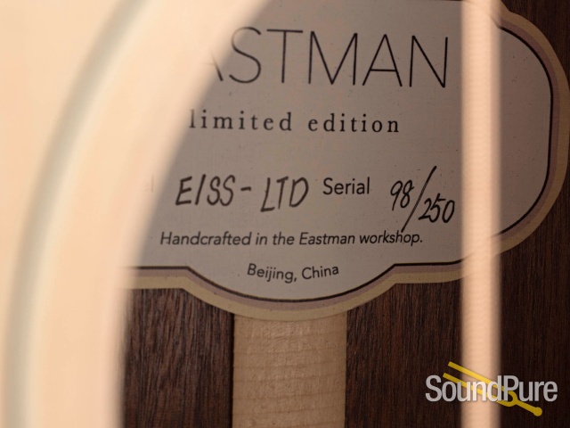Eastman E1SS-LTD Adirondack/Sapele #98/250 - Used — image 4