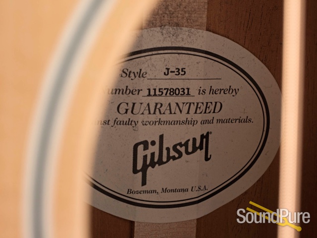 Gibson J-35 Sitka/Mahogany Acoustic Guitar #11578031 - Used — image 4