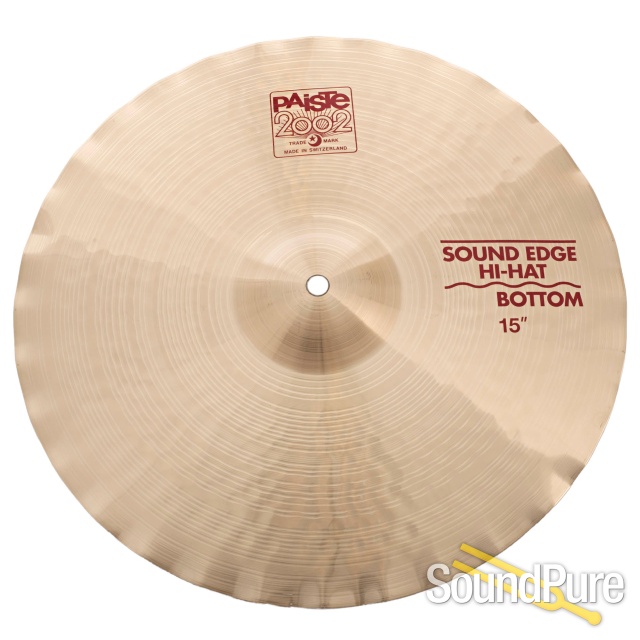 Paiste 15" 2002 Soundedge Hi-Hat Cymbals — image 5