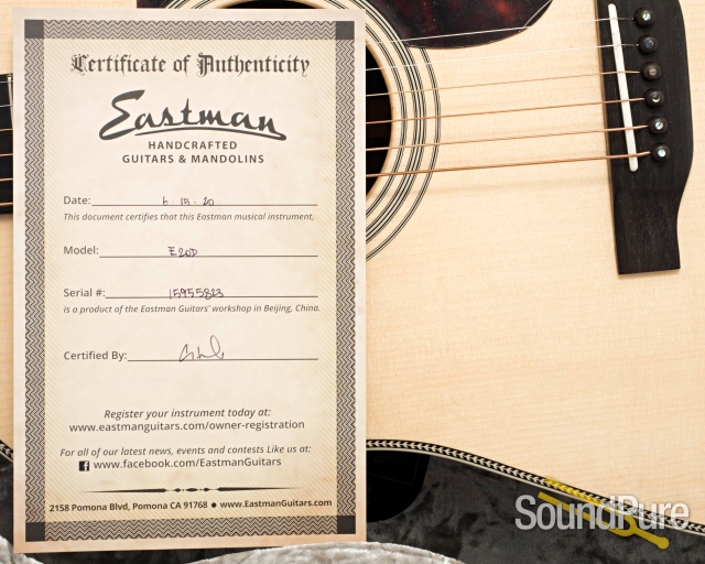 Eastman E20D Adirondack/Rosewood Acoustic #15955823 — image 6