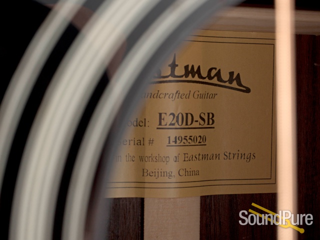 Eastman E20D-SB Adirondack/Rosewood Acoustic #14955020 — image 4