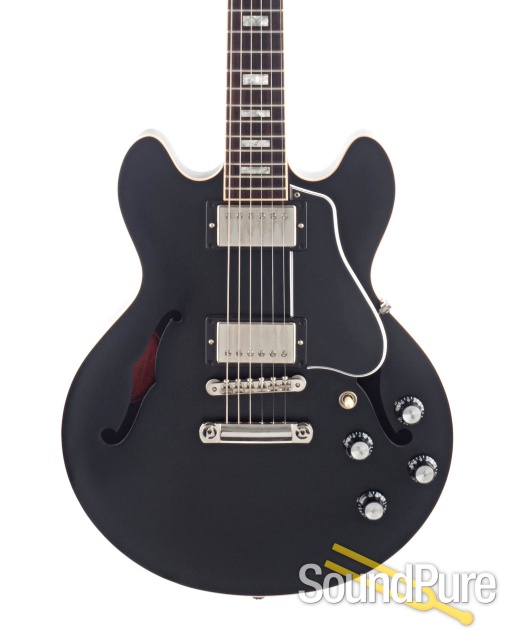 Gibson ES-339 Satin Black Electric Guitar #12256731 - Used — image 1