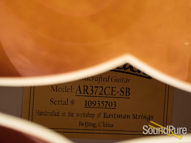 Eastman AR372CE Sunburst Archtop Guitar #10935703 - Used — image 4