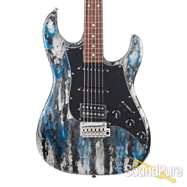Tyler Studio Elite HD-P Black/Blue Shmear HSS Electric — image 1
