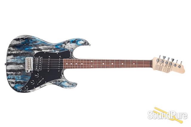 Tyler Studio Elite HD-P Black/Blue Shmear HSS Electric — image 8