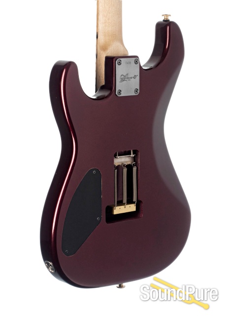 Luxxtone El Machete Oxblood Metallic Electric Guitar #458 — image 2