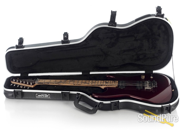 Luxxtone El Machete Oxblood Metallic Electric Guitar #458 — image 4