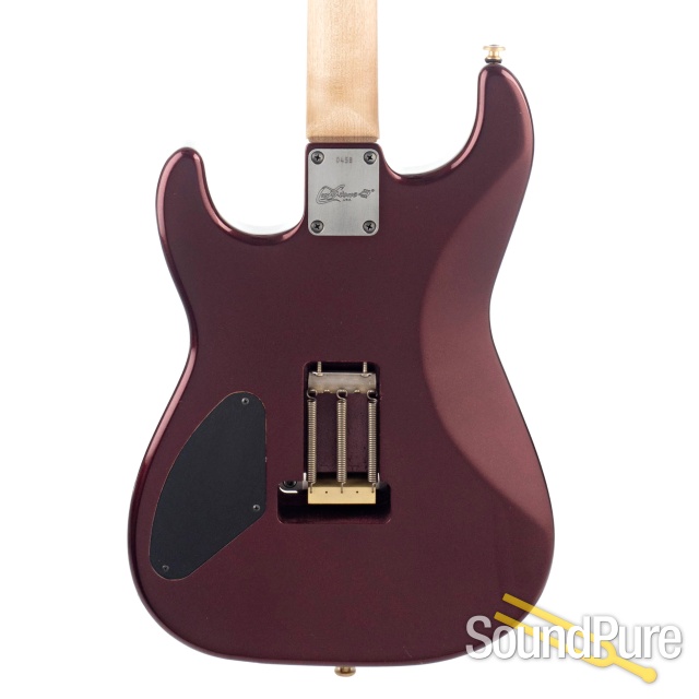 Luxxtone El Machete Oxblood Metallic Electric Guitar #458 — image 7