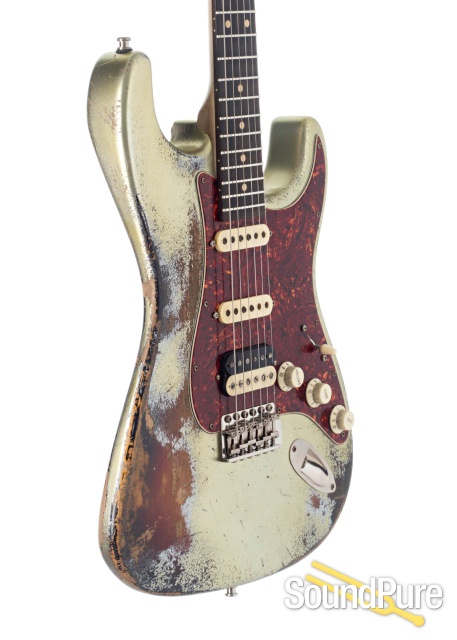 Luxxtone Choppa S Firemist Silver/Sunburst HSS Electric #427 — image 4