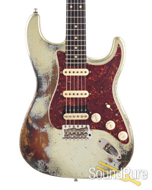 Luxxtone Choppa S Firemist Silver/Sunburst HSS Electric #427 — image 1