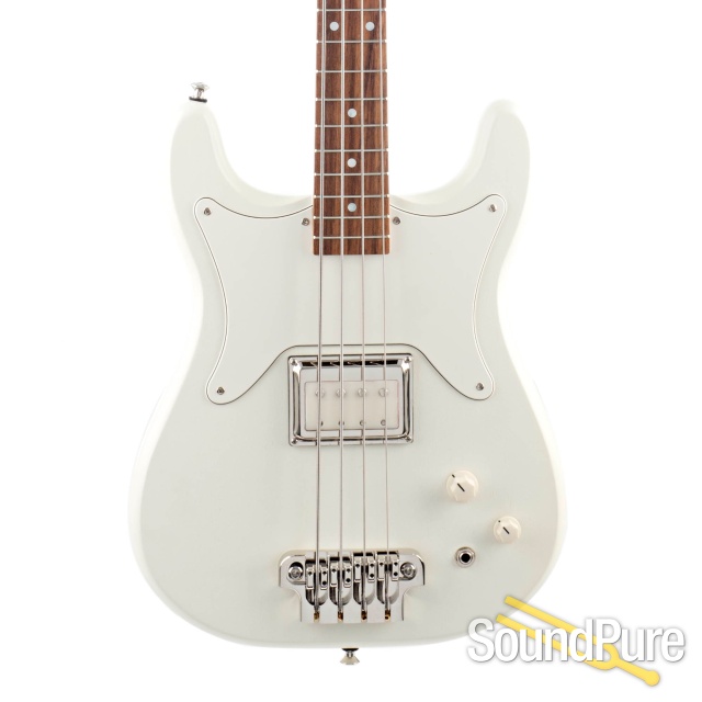 Serek Midwestern Vintage White Short Scale Bass #MW-098 — image 1
