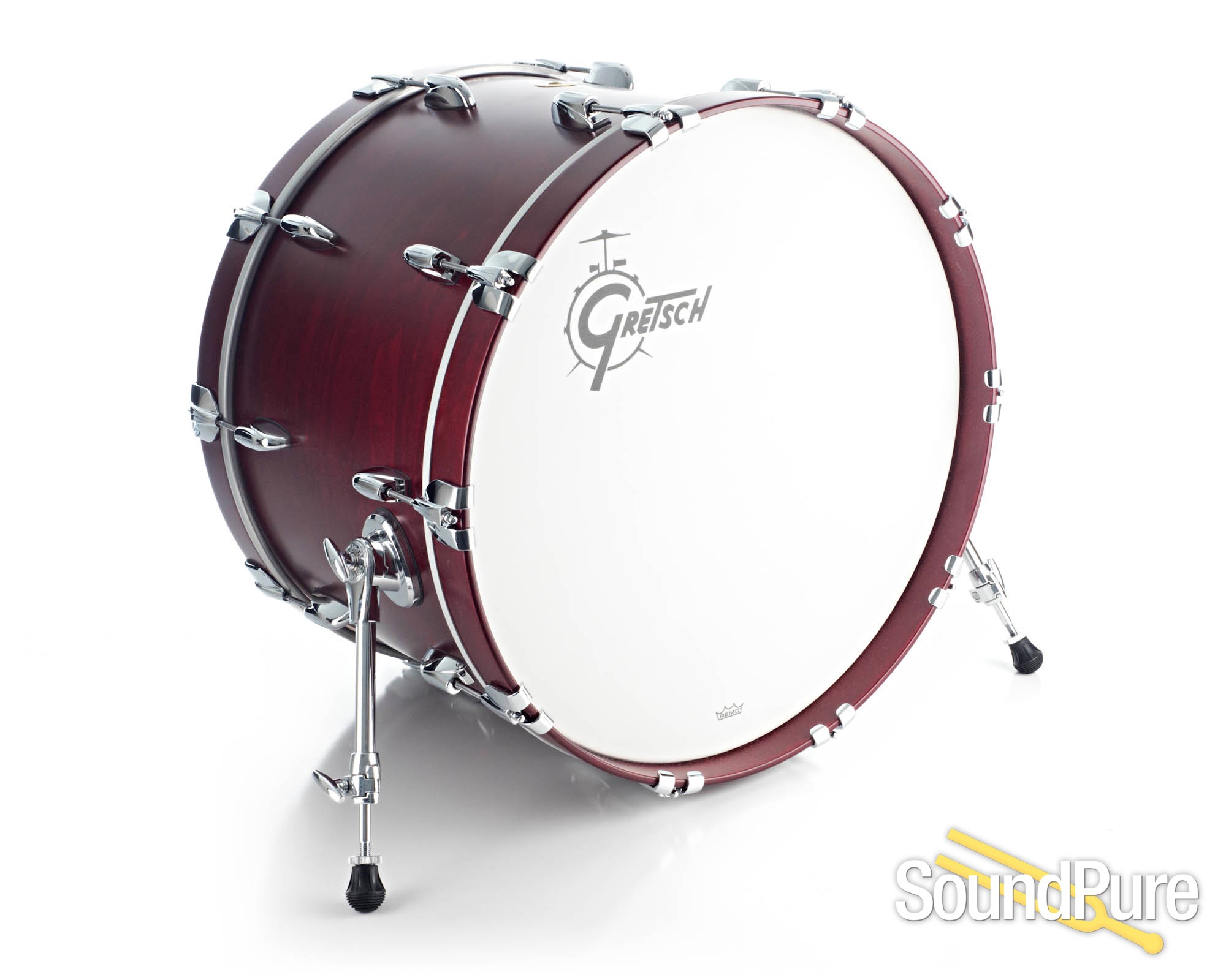 Gretsch 3pc Usa Custom Drum Set Rosewood Satin 12 16 22