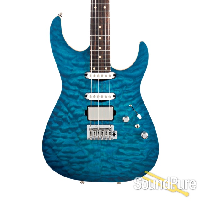 Anderson Angel Bora Bora Blue Burst Guitar #08-21-20P — image 1