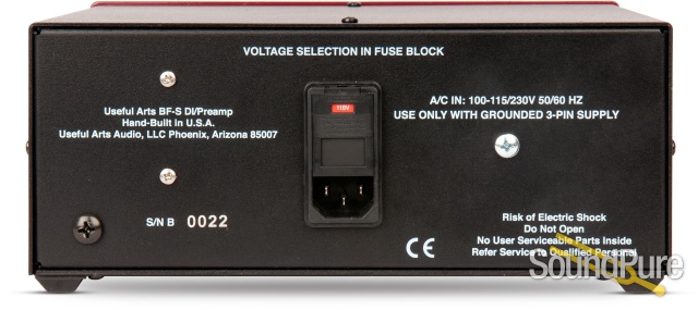 Useful Arts BF-S Pro DI - Tube Instrument Preamp/DI — image 3